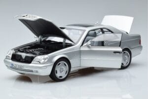 Mercedes CL600 C140 Ezüst Metál Norev 1:18 183446 Fém – 2. kép a 7-ből