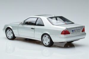 Mercedes CL600 C140 Ezüst Metál Norev 1:18 183446 Fém – 6. kép a 7-ből
