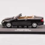 Mercedes CLK A209 Kabrió Obsidian Fekete Metál Minichamps 1:43
