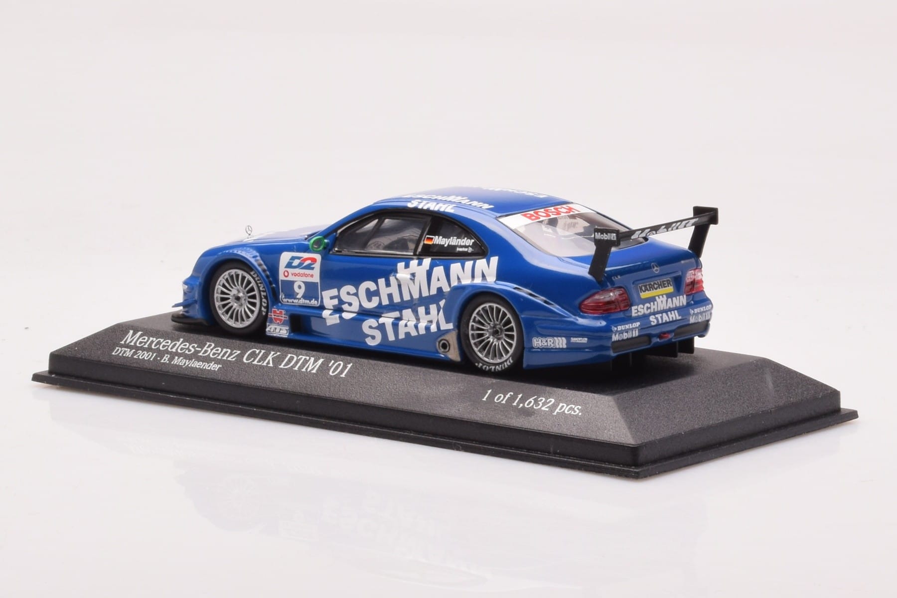 Mercedes CLK DTM Team Manthey #9 B. Maylander DTM 2001 Minichamps 1:43 400013109 Fém – 3. kép a 4-ből