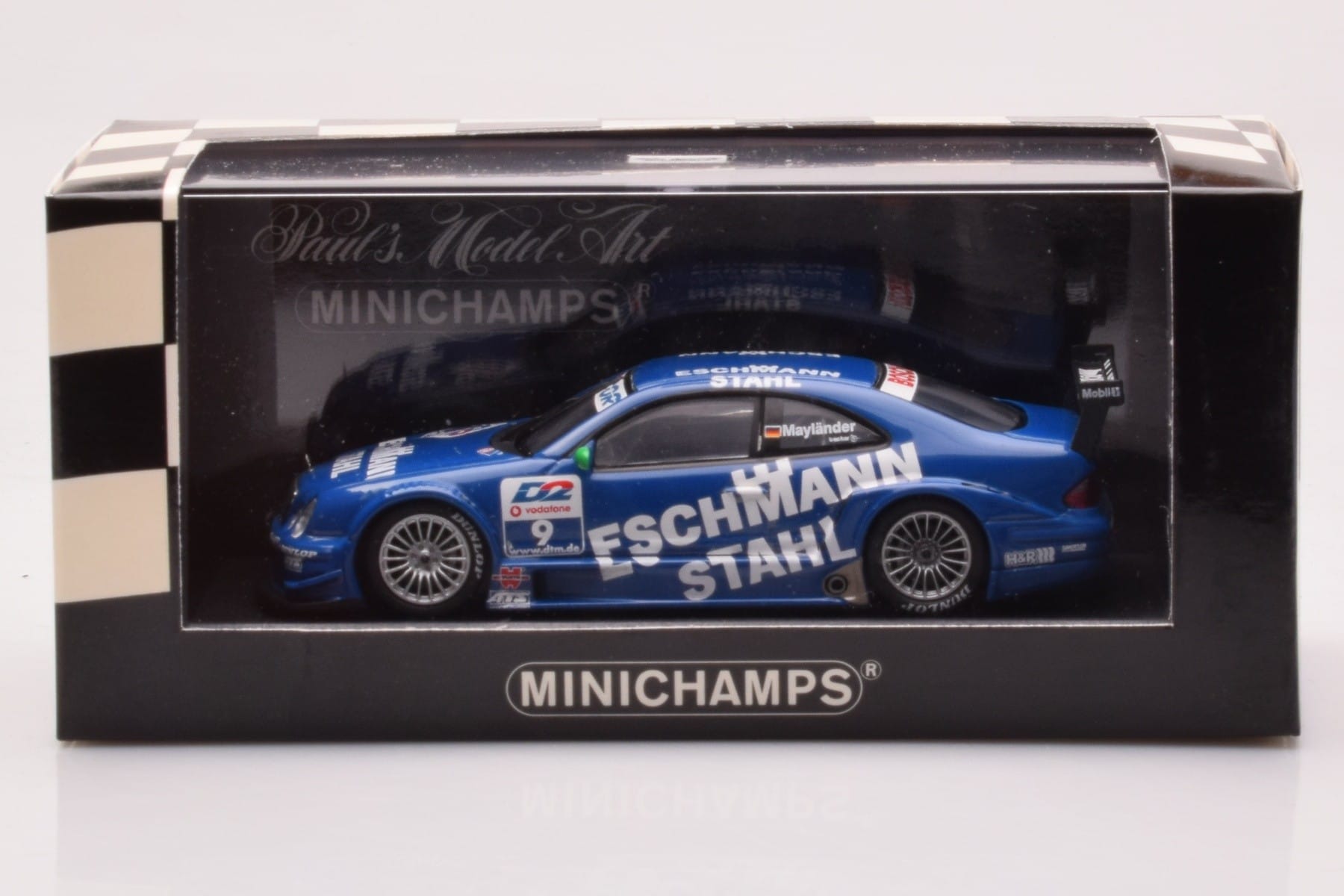Mercedes CLK DTM Team Manthey #9 B. Maylander DTM 2001 Minichamps 1:43 400013109 Fém – 4. kép a 4-ből