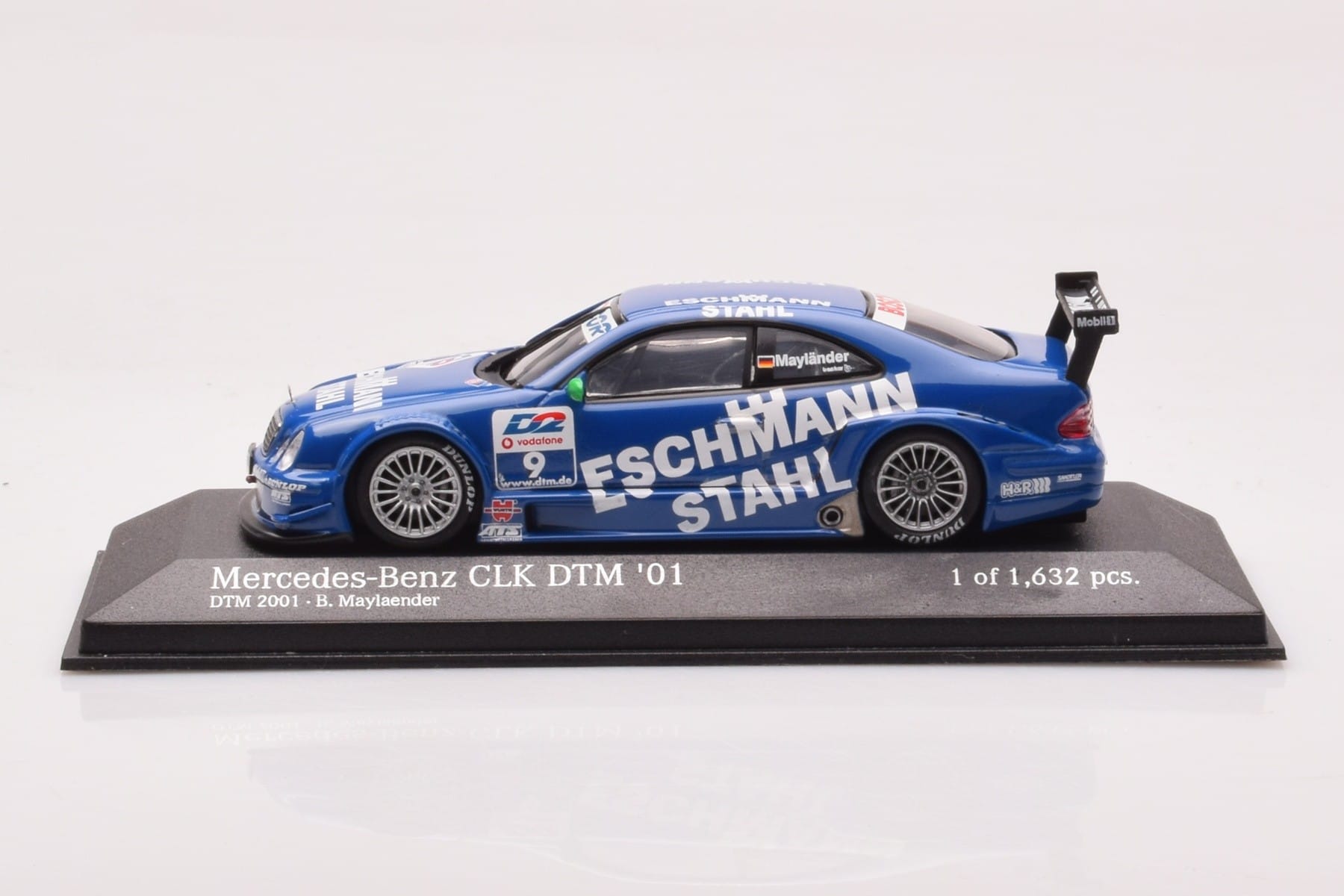 Mercedes CLK DTM Team Manthey #9 B. Maylander DTM 2001 Minichamps 1:43 400013109 Fém