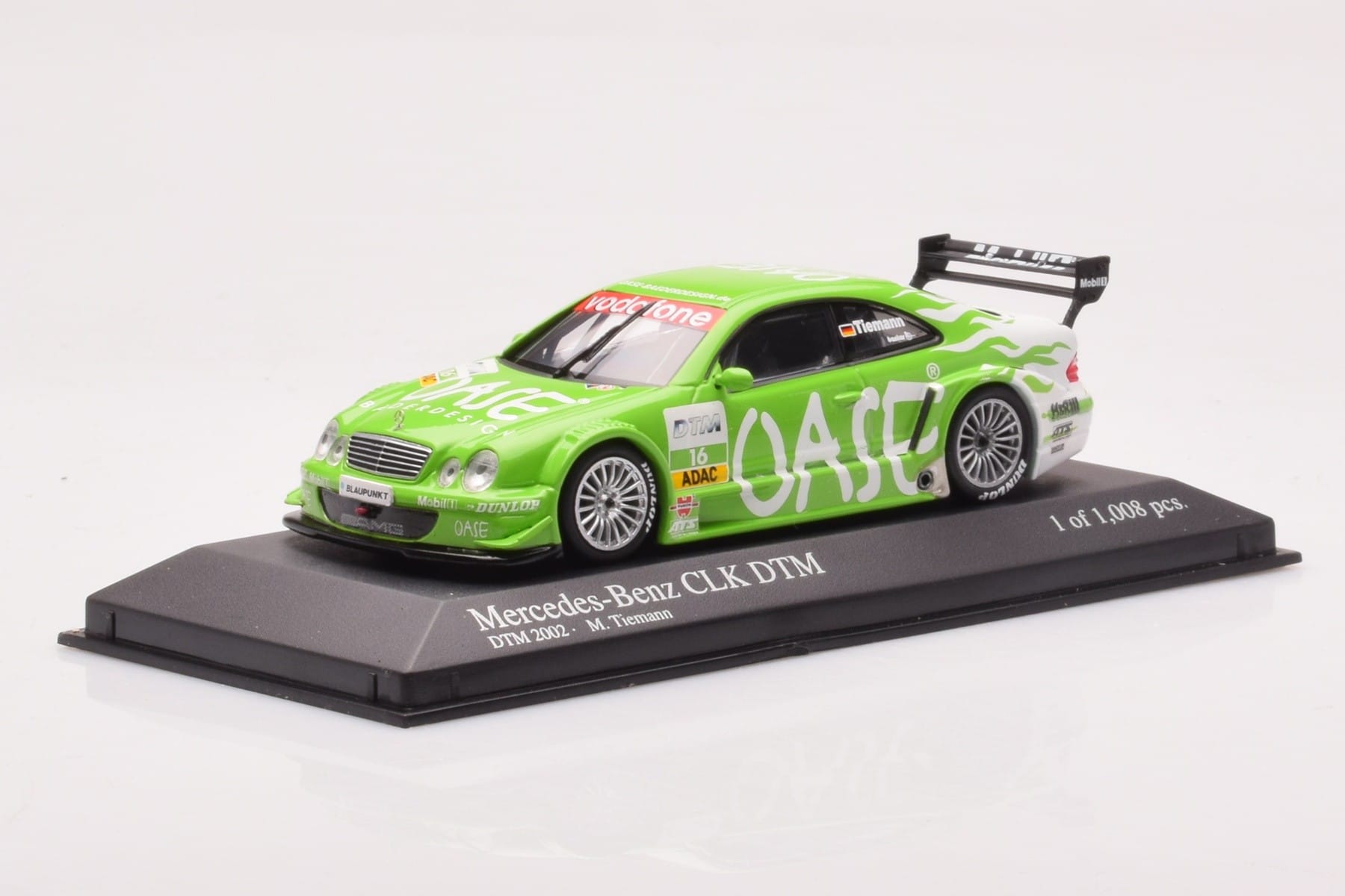 Mercedes CLK DTM Team OASE AMG #16 M. Tiemann DTM 2001 Minichamps 1:43 400023116 Fém – 2. kép a 4-ből