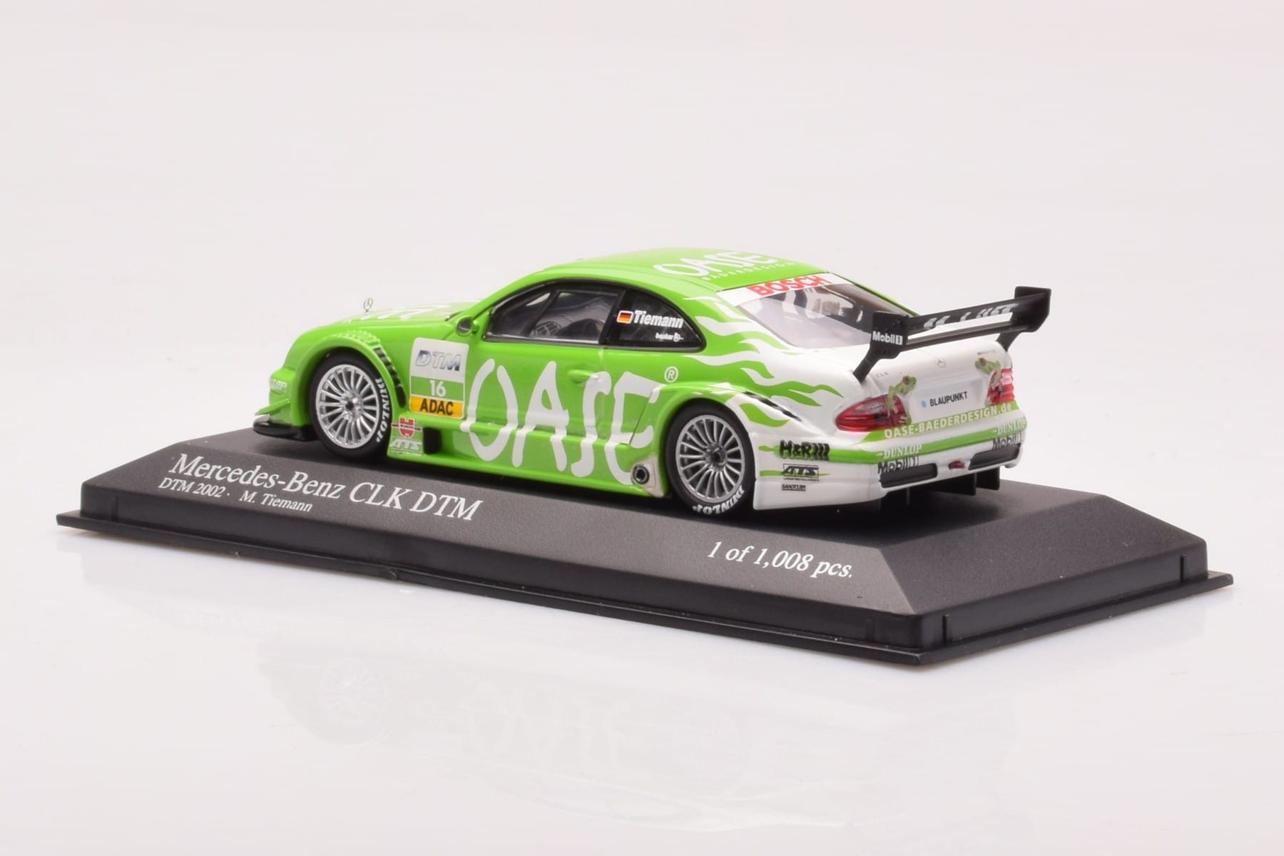 Mercedes CLK DTM Team OASE AMG #16 M. Tiemann DTM 2001 Minichamps 1:43 400023116 Fém – 3. kép a 4-ből