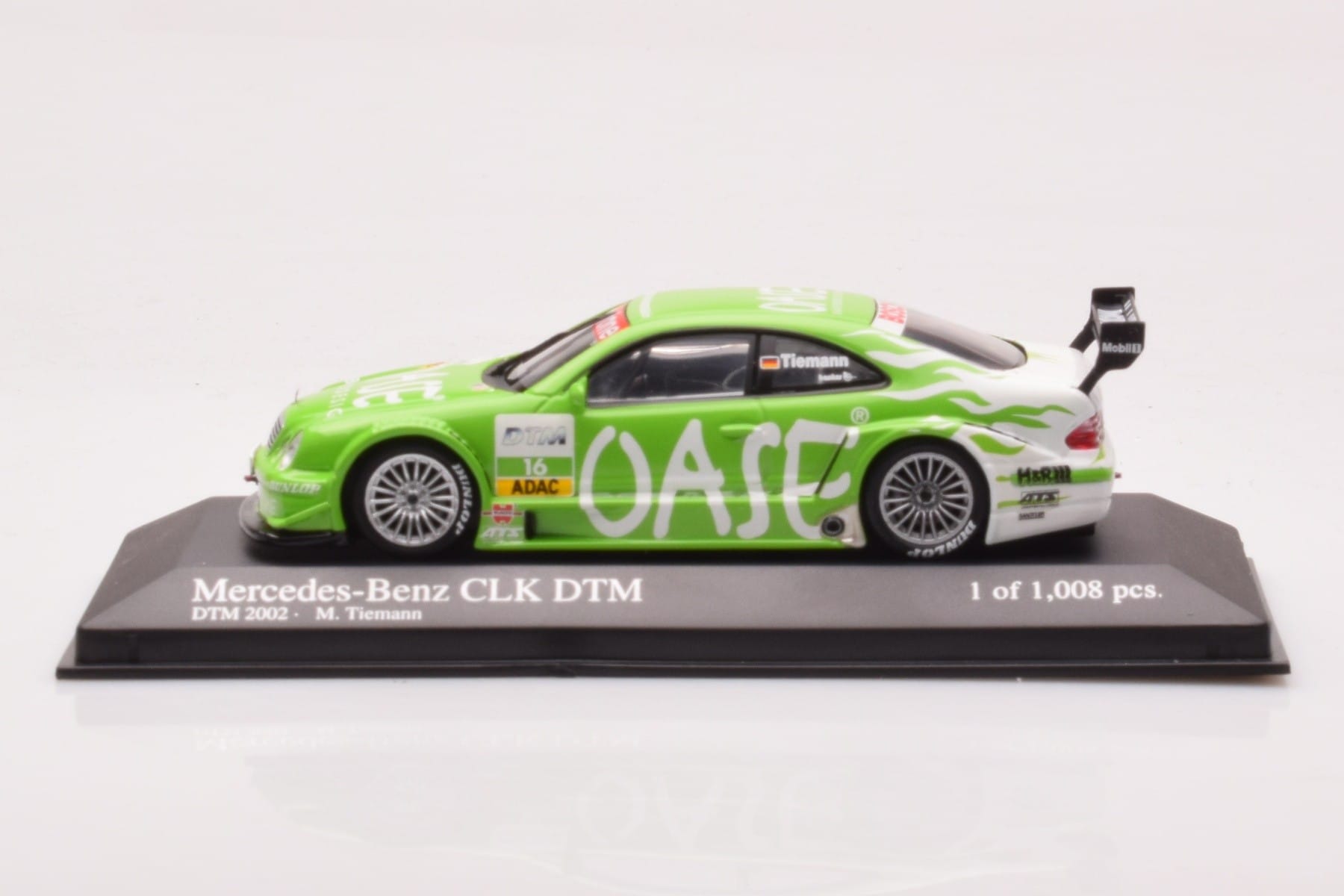 Mercedes CLK DTM Team OASE AMG #16 M. Tiemann DTM 2001 Minichamps 1:43 400023116 Fém