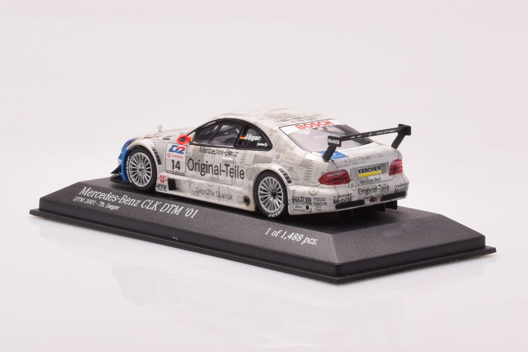 Mercedes CLK DTM Team Persson #14 Jaeger DTM 2001 Minichamps 1:43 400013714 Fém – 3. kép a 4-ből