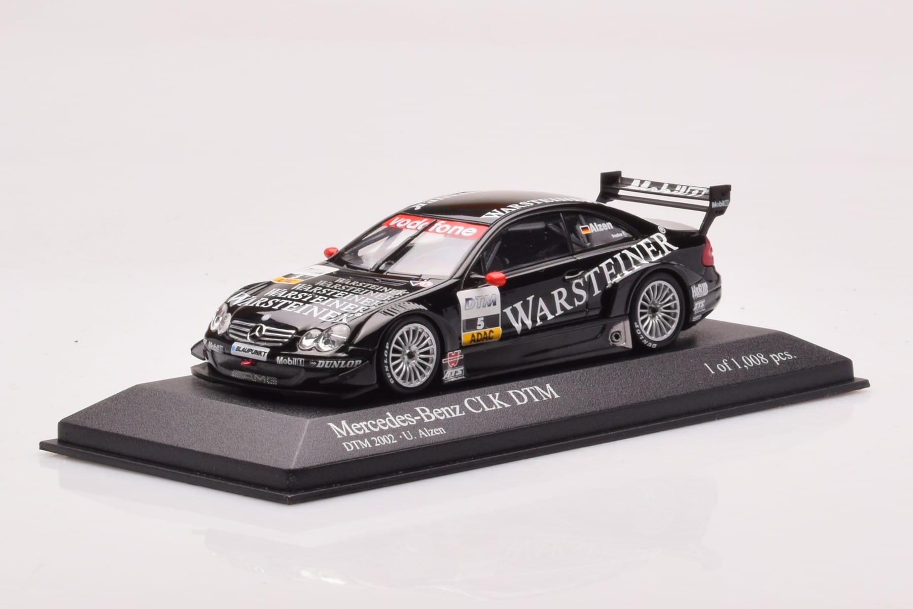 Mercedes CLK DTM Team Warsteiner AMG #5 U. Alzen DTM 2002 Minichamps 1:43 400023025 Fém – 2. kép a 4-ből