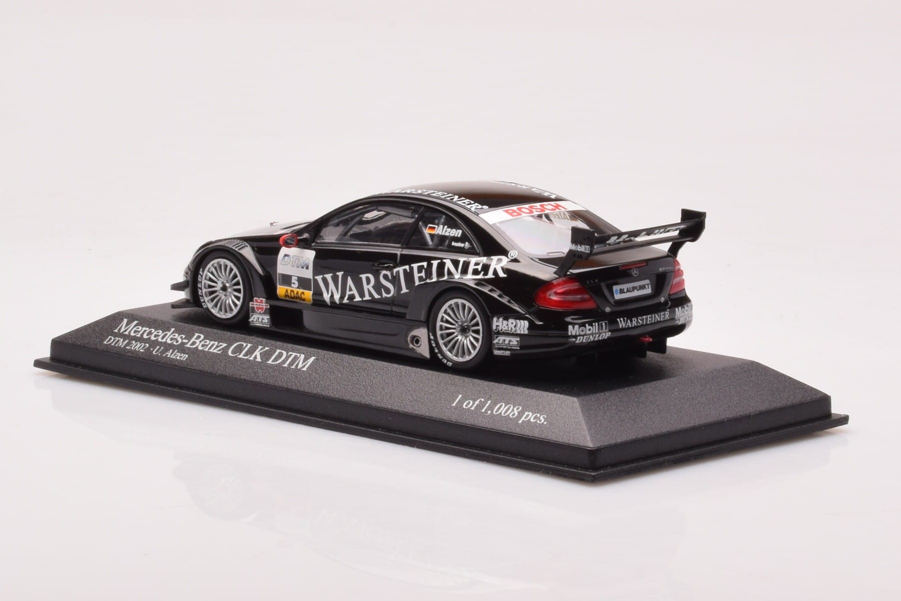 Mercedes CLK DTM Team Warsteiner AMG #5 U. Alzen DTM 2002 Minichamps 1:43 400023025 Fém – 3. kép a 4-ből