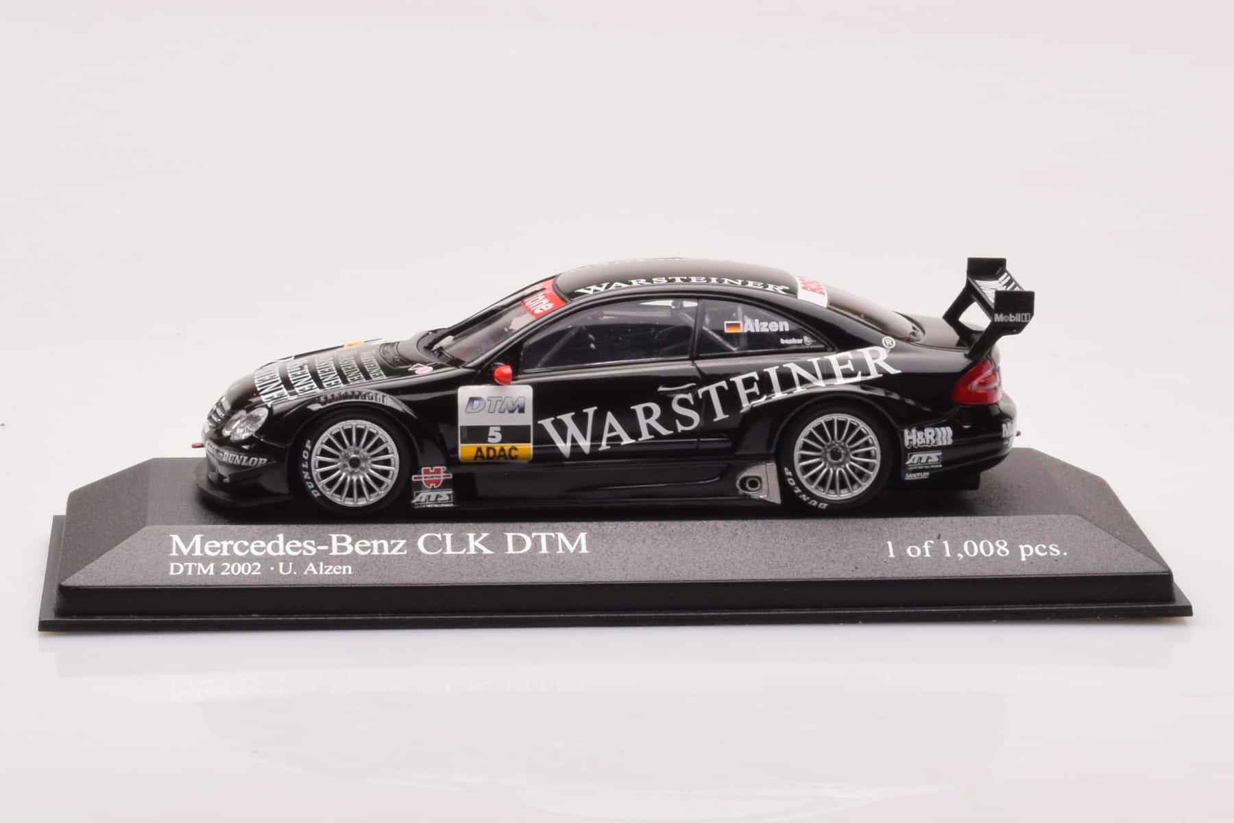 Mercedes CLK DTM Team Warsteiner AMG #5 U. Alzen DTM 2002 Minichamps 1:43 400023025 Fém