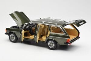 Mercedes 230T W123 T-Model Zöld Metál Norev 1:18 183730 Fém – 5. kép a 8-ből