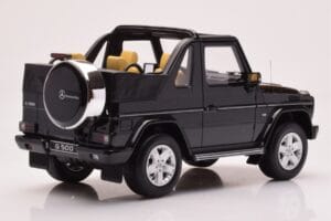 Mercedes G500 W463 Kabrió Obsidian Fekete Otto 1:18 OT1040 Gyanta – 2. kép a 6-ből