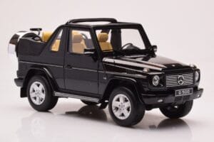 Mercedes G500 W463 Kabrió Obsidian Fekete Otto 1:18 OT1040 Gyanta – 4. kép a 6-ből