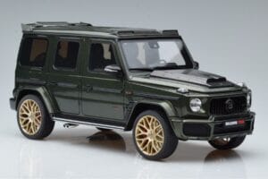Mercedes G63 Brabus 700 Widestar W463 Zöld GT Spirit 1:18 GT274 Gyanta – 4. kép a 6-ből