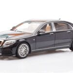 Mercedes Maybach S-Class W222 Brabus 900 Obsidian Fekete Almost Real 1:18