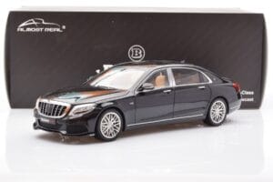 Mercedes Maybach S-Class W222 Brabus 900 Obsidian Fekete Almost Real 1:18 860102 Fém – 8. kép a 8-ből