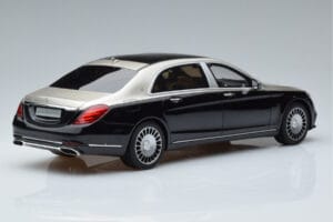 Mercedes Maybach S600 W222 Fekete Ezüst GT Spirit 1:18 GT237 Gyanta – 2. kép a 6-ből