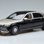 Mercedes Maybach S600 W222 Fekete Ezüst GT Spirit 1:18 GT237 Gyanta
