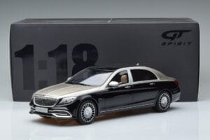 Mercedes Maybach S600 W222 Fekete Ezüst GT Spirit 1:18 GT237 Gyanta – 6. kép a 6-ből