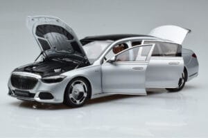 Mercedes Maybach S600 W222 V12 Biturbo Hightech Ezüst Almost Real 1:18 820118 Fém – 2. kép a 12-ből