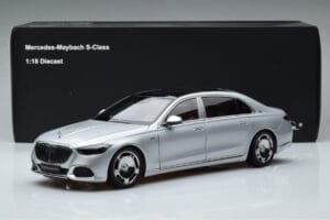 Mercedes Maybach S600 W222 V12 Biturbo Hightech Ezüst Almost Real 1:18 820118 Fém – 12. kép a 12-ből