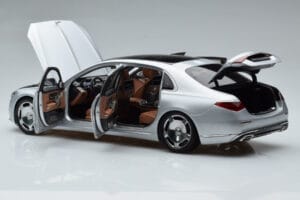 Mercedes Maybach S600 W222 V12 Biturbo Hightech Ezüst Almost Real 1:18 820118 Fém – 8. kép a 12-ből