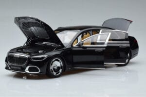 Mercedes Maybach S600 W222 V12 Biturbo Obsidian Fekete Almost Real 1:18 820115 Fém – 2. kép a 11-ből
