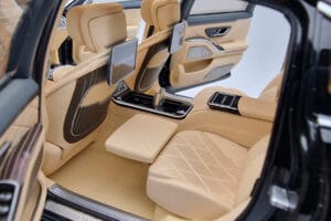 Mercedes Maybach S600 W222 V12 Biturbo Obsidian Fekete Almost Real 1:18 820115 Fém – 9. kép a 11-ből