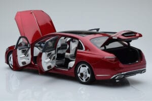 Mercedes Maybach S600 W222 V12 Biturbo Patagonia Piros Almost Real 1:18 820119 Fém – 5. kép a 10-ből