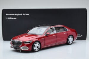 Mercedes Maybach S600 W222 V12 Biturbo Patagonia Piros Almost Real 1:18 820119 Fém – 10. kép a 10-ből