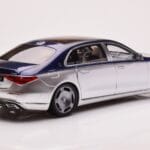 Mercedes Maybach S680 W223 Nautical Kék Cirrus Ezüst Almost Real 1:18 - image 3 of 8