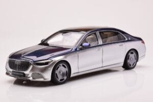 Mercedes Maybach S680 W223 Nautical Kék Cirrus Ezüst Almost Real 1:18 820125