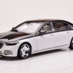 Mercedes Maybach S680 W223 Obsidian Fekete Diamond Fehér Almost Real 1:18