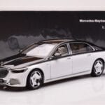 Mercedes Maybach S680 W223 Obsidian Fekete Diamond Fehér Almost Real 1:18 - image 7 of 7