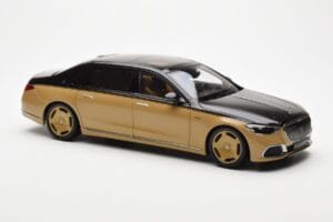 Mercedes Maybach S680 W223 Obsidian Fekete Sand Almost Real 1:18 820124 Fém – 5. kép a 7-ből
