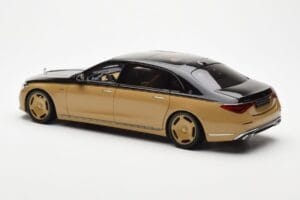 Mercedes Maybach S680 W223 Obsidian Fekete Sand Almost Real 1:18 820124 Fém – 6. kép a 7-ből