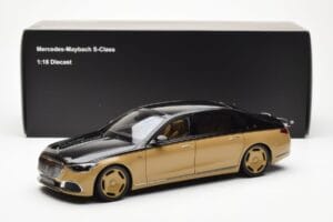 Mercedes Maybach S680 W223 Obsidian Fekete Sand Almost Real 1:18 820124 Fém – 7. kép a 7-ből