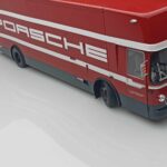 Mercedes O317 Porsche Transporter Piros CMR 1:18 - image 9 of 12
