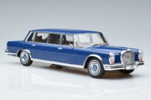 Mercedes S-Class 600 W100 LWB Pullman Sötétkék MCG 1:18 MCG18189 Fém – 4. kép a 6-ből