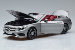 Mercedes S-Class A217 Kabrió Szürke Norev 1:18 B66960355 Fém – 2. kép a 8-ből
