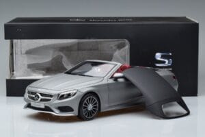 Mercedes S-Class A217 Kabrió Szürke Norev 1:18 B66960355 Fém – 8. kép a 8-ből
