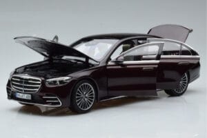 Mercedes S-Class W223 AMG Line Piros Norev 1:18 183804 Fém – 2. kép a 8-ből