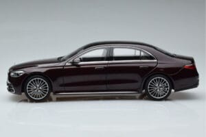 Mercedes S-Class W223 AMG Line Piros Norev 1:18 183804 Fém – 5. kép a 8-ből