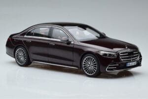 Mercedes S-Class W223 AMG Line Piros Norev 1:18 183804 Fém – 6. kép a 8-ből