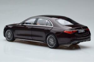 Mercedes S-Class W223 AMG Line Piros Norev 1:18 183804 Fém – 7. kép a 8-ből