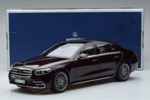 Mercedes S-Class W223 AMG Line Piros Norev 1:18 183804 Fém – 8. kép a 8-ből