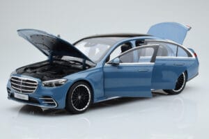 Mercedes S-Class W223 Vintage Kék Norev 1:18 B66960828 Fém – 2. kép a 7-ből