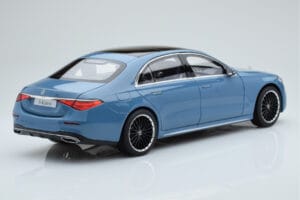 Mercedes S-Class W223 Vintage Kék Norev 1:18 B66960828 Fém – 3. kép a 7-ből