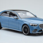 Mercedes S-Class W223 Vintage Kék Norev 1:18 - image 5 of 7