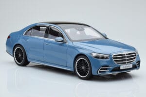 Mercedes S-Class W223 Vintage Kék Norev 1:18 B66960828 Fém – 5. kép a 7-ből
