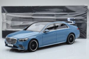 Mercedes S-Class W223 Vintage Kék Norev 1:18 B66960828 Fém – 7. kép a 7-ből